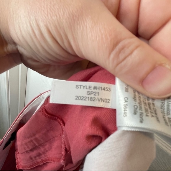 J Crew 5" Classic Chino Short in Seaside Coral 8 - Picture 9 of 9